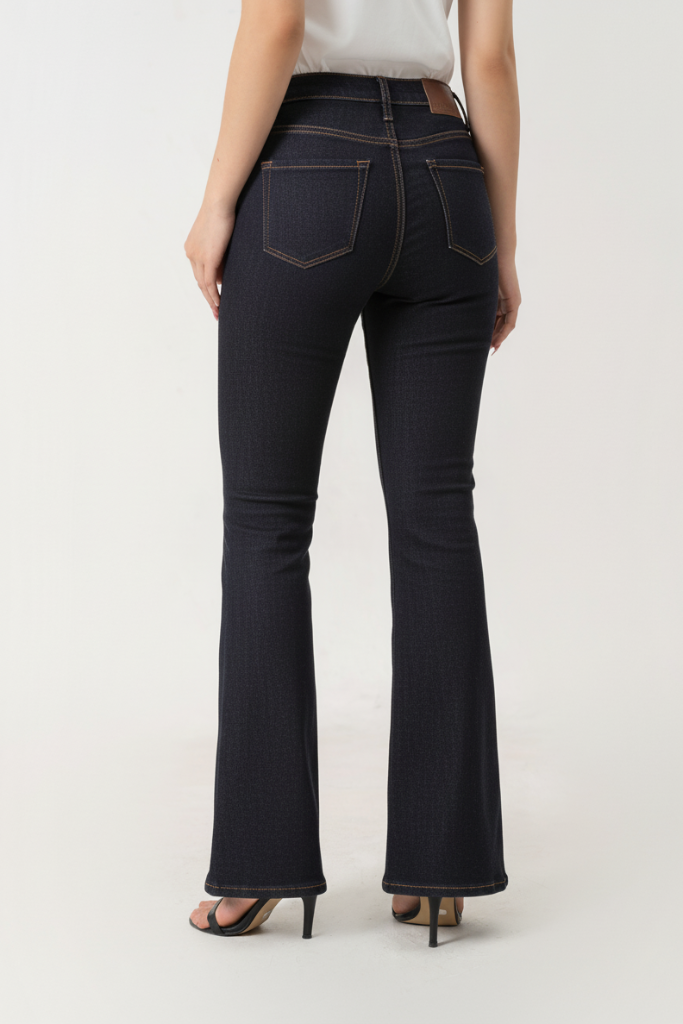 Quần Jean Nữ Ống Vảy Lưng Cao – Tôn Dáng Hoàn Hảo