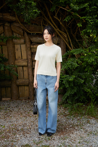 Áo Len Cộc Tay Nữ Dáng Suông