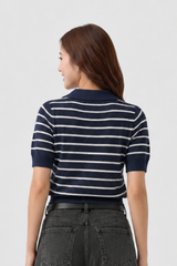 Áo Len Cộc Tay Nữ Cổ Polo Len Dệt Cotton Mềm Mát Cao Cấp - Trẻ Trung, Chuẩn Form Thanh Lịch