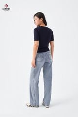 Quần Jeans Nữ Suông Vừa