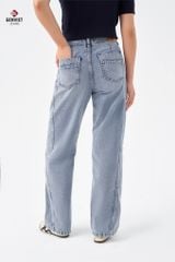 Quần Jeans Nữ Suông Vừa