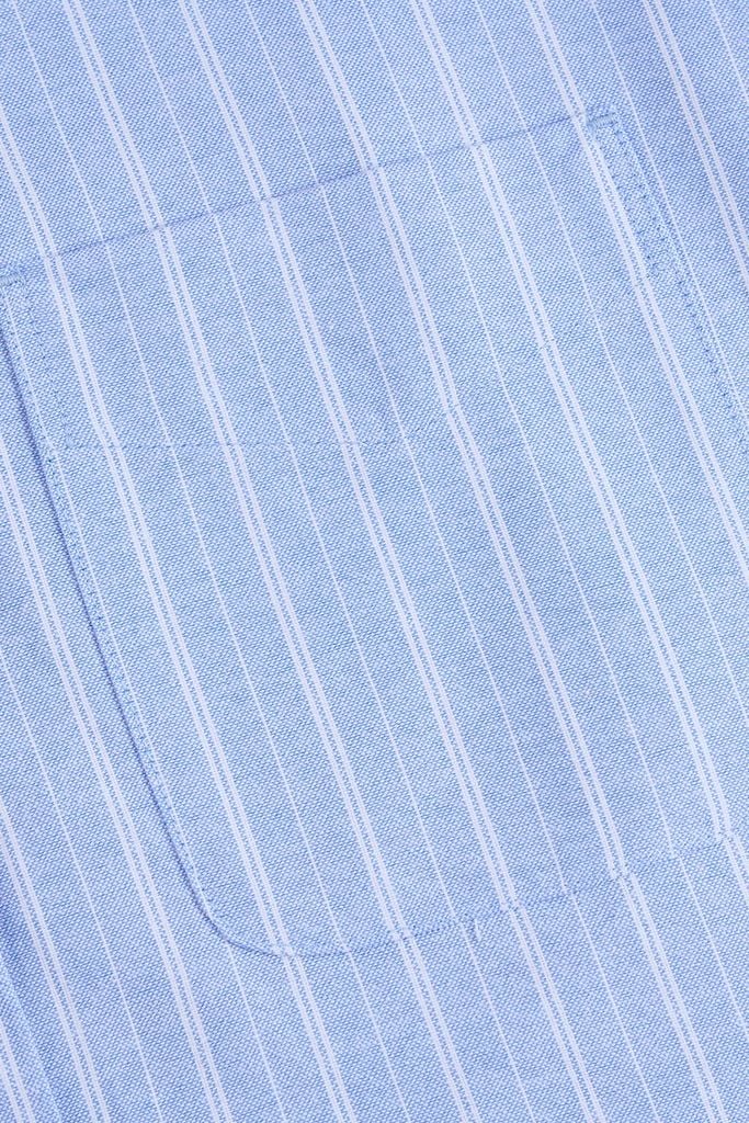 Áo Sơ Mi Nữ Dài Tay - Chất Thô Dáng Suông Kẻ Sọc Thanh Lịch