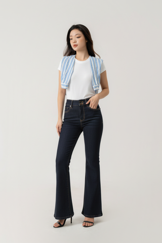 Quần Jean Nữ Ống Vảy Lưng Cao – Tôn Dáng Hoàn Hảo