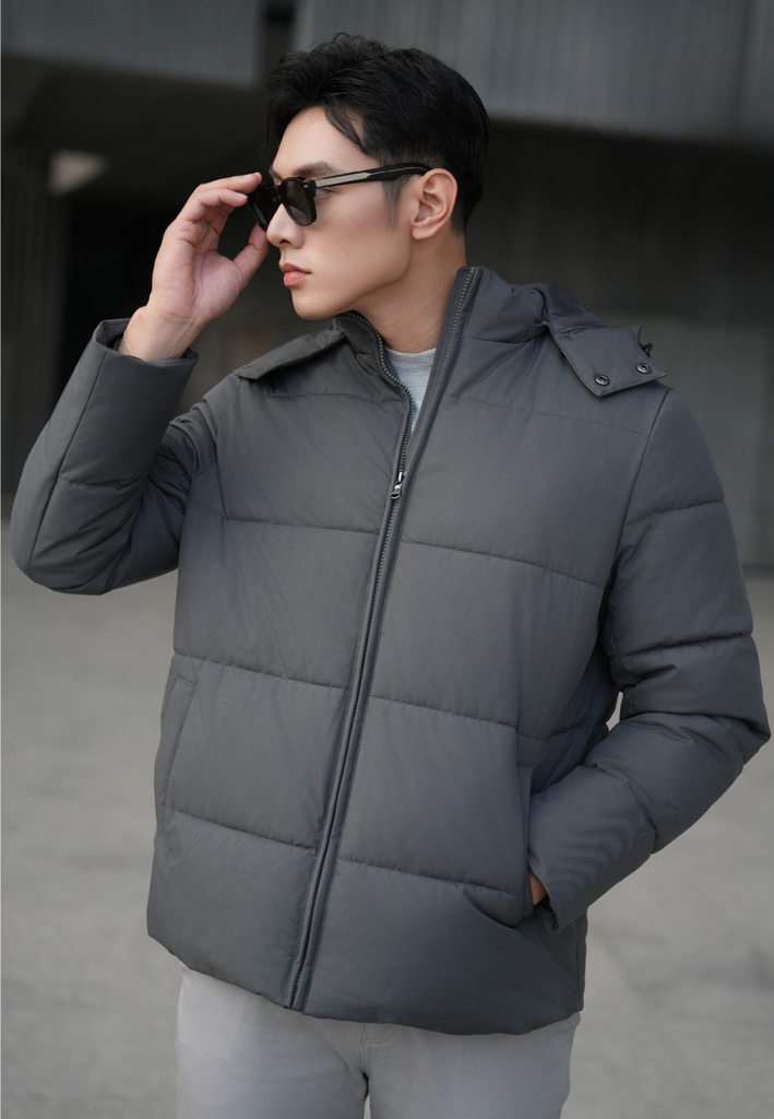 Áo Phao Nam 3 Lớp Dáng Ngắn – Giữ Ấm Tối Đa, Chắn Gió Tốt