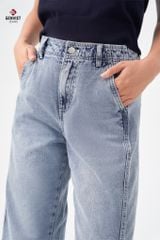 Quần Jeans Nữ Suông Vừa