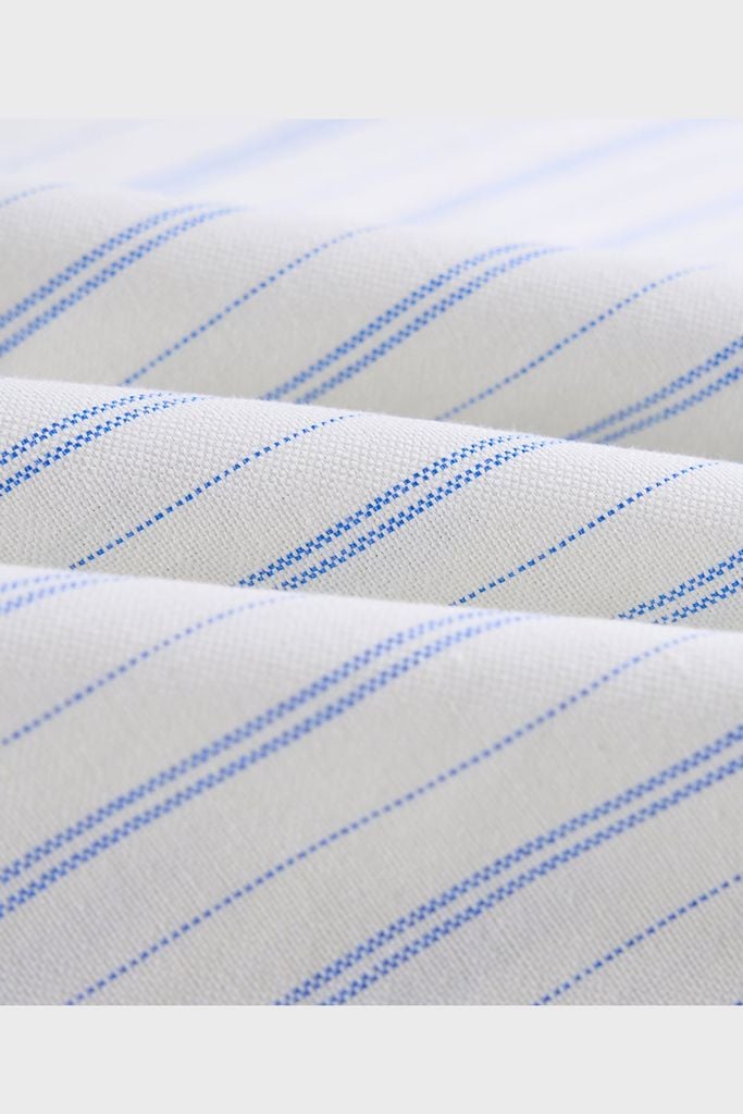 Áo Sơ Mi Nữ Dài Tay - Chất Thô Dáng Suông Kẻ Sọc Thanh Lịch