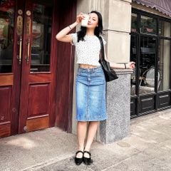 Áo Thun Nữ Cộc Tay Croptop - Thun Gân Co Giãn, Nhẹ Nhàng Vintage