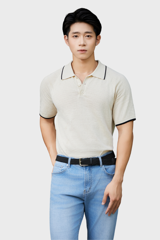 Áo Polo Cộc Tay - Mongtoghi Dệt Kim Lịch Lãm