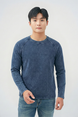 [Giá 0đ Khi Đơn Từ 999k | Giá 99k Đơn Từ 599k] Áo Thun Dài Tay Cotton Denim LA4123J09100