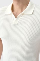 Áo Len Nam Cộc Tay Polo Knit - Slim-fit Trẻ Trung Lịch Lãm