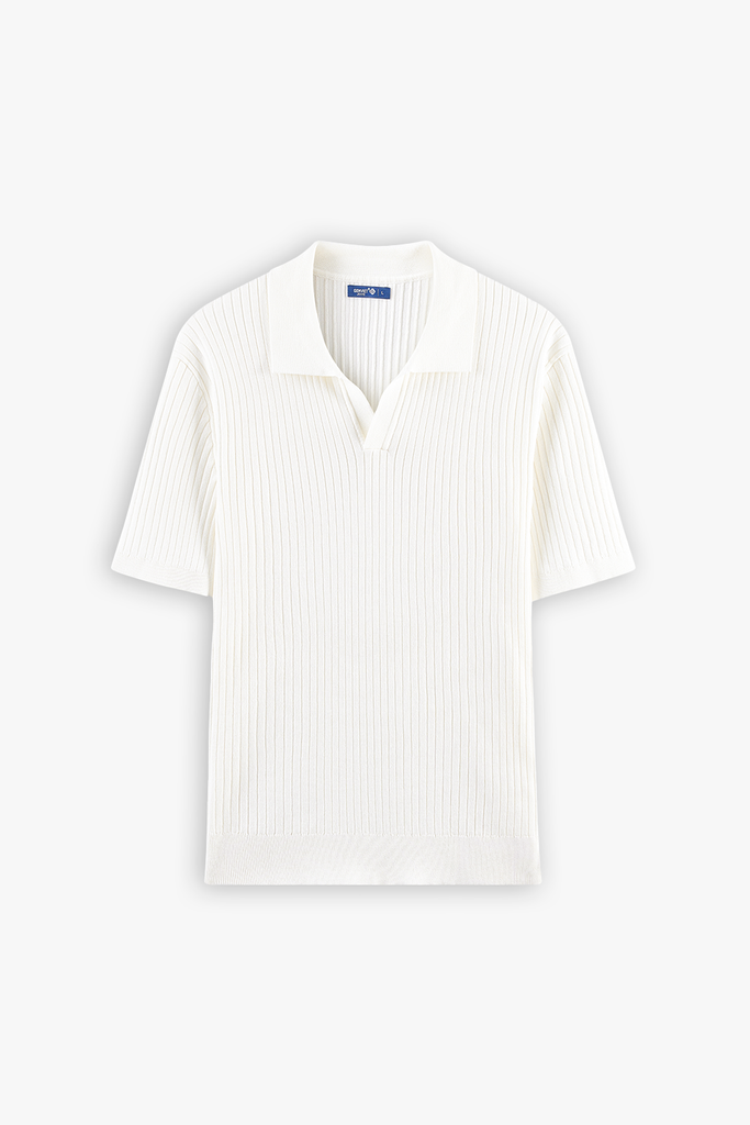 Áo Len Nam Cộc Tay Polo Knit - Slim-fit Trẻ Trung Lịch Lãm