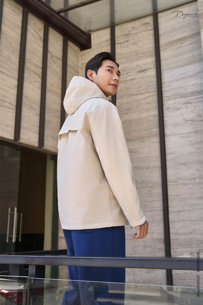 Áo Khoác Gió Nam 2 Lớp Có Mũ - Chất Liệu Cao Cấp Cản Gió, Chống Nước