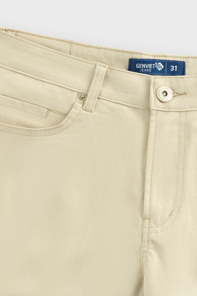 Quần Kaki Nam Công Sở Premium Twill Cotton Thượng Hạng - Mềm Thoáng Lịch Lãm, Chống Nhăn Vượt Trội