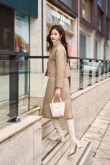 Chân Váy Dáng Dài, Juyp Nữ Họa Tiết Chần Trám Trẻ Trung