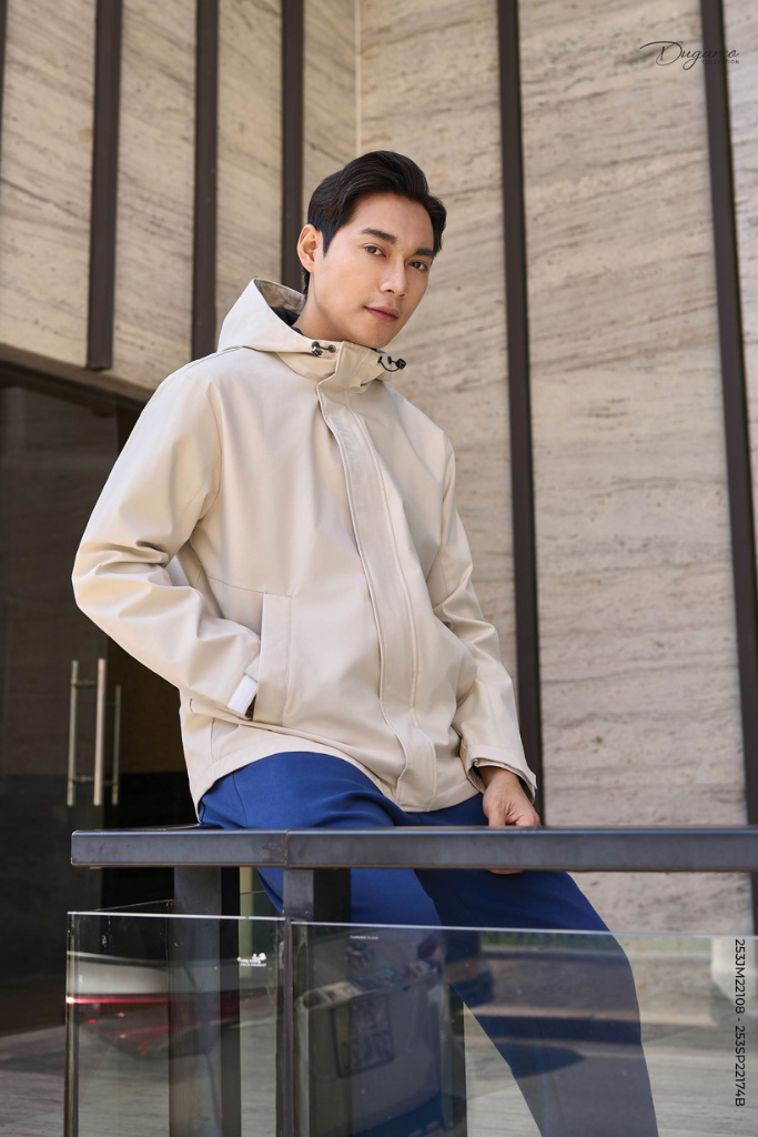 Áo Khoác Gió Nam 2 Lớp Có Mũ - Chất Liệu Cao Cấp Cản Gió, Chống Nước