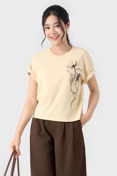 Set Casual Kaki Nữ - mặt sau