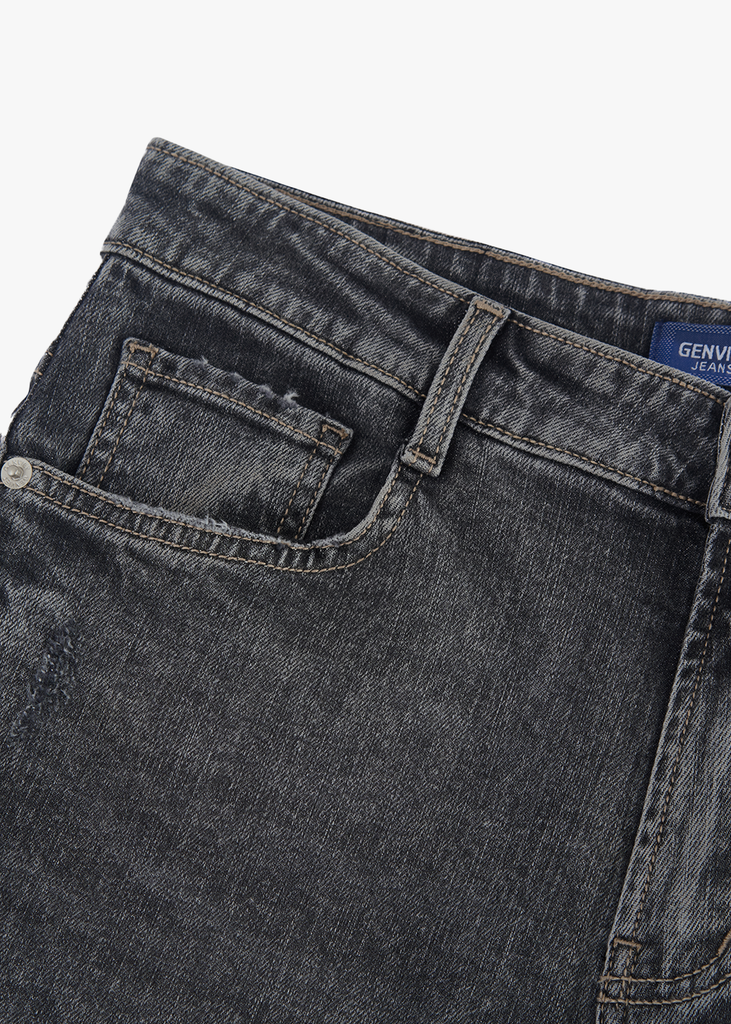 Quần Jean Nam Form Col Đứng - Vải Jeans Chéo Bền Chắc
