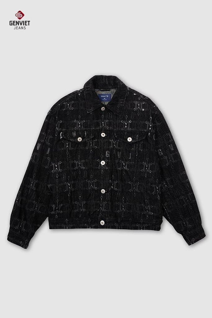 Áo Khoác Denim Unisex 1 Lớp Form Rộng – Hiệu ứng laser và wash nhẹ