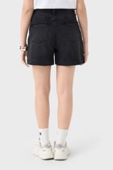 Quần Sooc Jeans Nữ Dáng A Cạp Cao - Thiết Kế Ly Trước Trẻ Trung