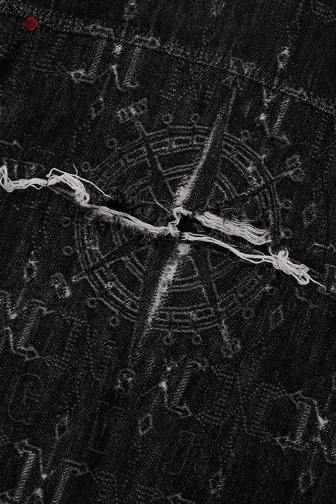 Áo Khoác Denim Unisex 1 Lớp Form Rộng – Hiệu ứng laser và wash nhẹ