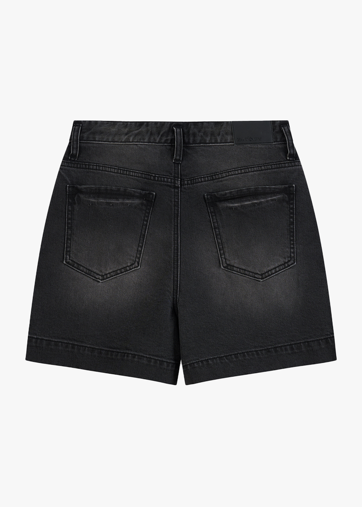 Quần Sooc Jeans Nữ Dáng A Cạp Cao - Thiết Kế Ly Trước Trẻ Trung