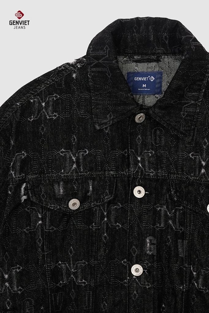 Áo Khoác Denim Unisex 1 Lớp Form Rộng – Hiệu ứng laser và wash nhẹ