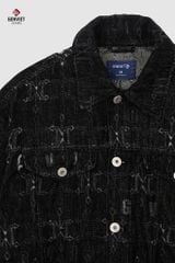 Áo Khoác Denim Unisex 1 Lớp Form Rộng – Hiệu ứng laser và wash nhẹ