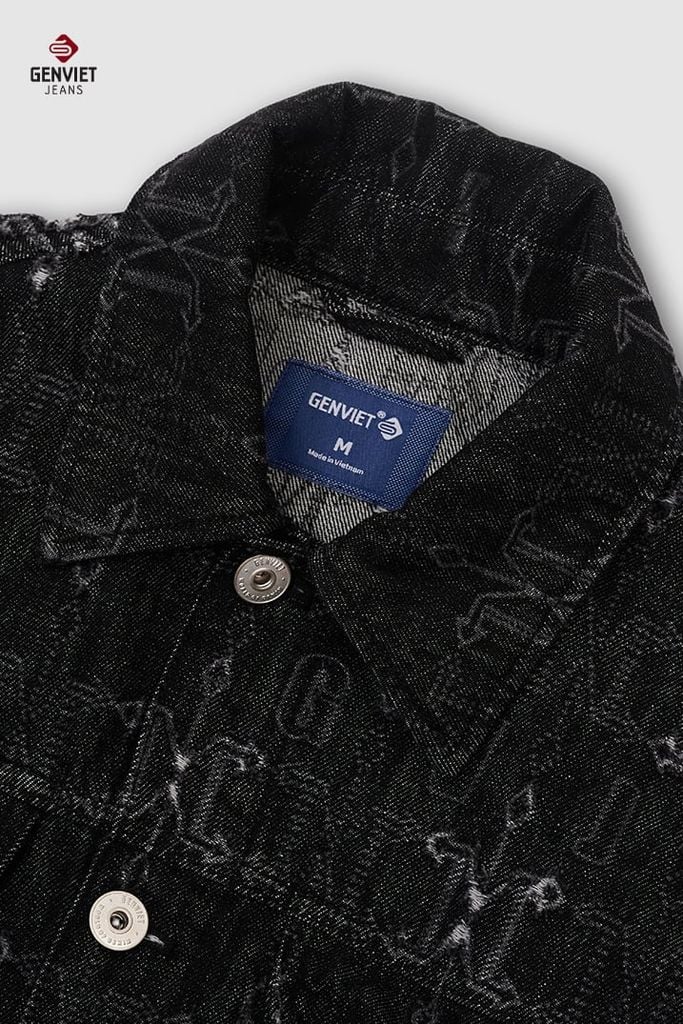 Áo Khoác Denim Unisex 1 Lớp Form Rộng – Hiệu ứng laser và wash nhẹ