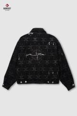 Áo Khoác Denim Unisex 1 Lớp Form Rộng – Hiệu ứng laser và wash nhẹ