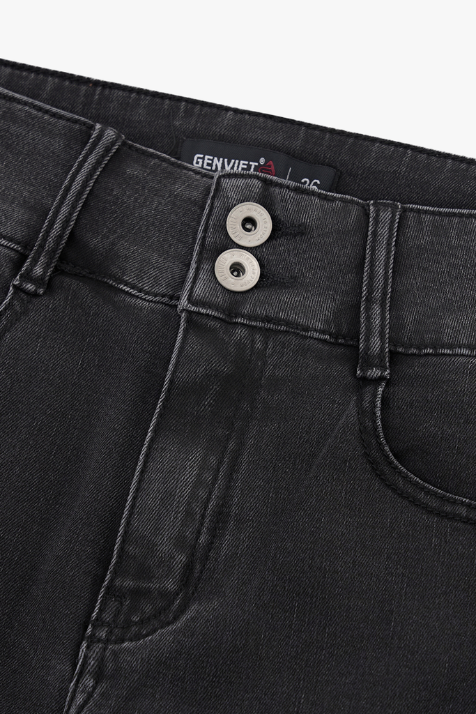 Quần Jean Nữ Ống Vảy Cạp Cao – Tôn Dáng Hoàn Hảo