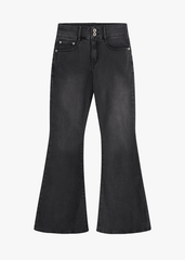 Quần Jean Nữ Ống Vảy Trẻ Trung - Cạp Cao 2 Cúc