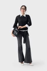 Quần Jean Nữ Ống Vảy Trẻ Trung - Cạp Cao 2 Cúc