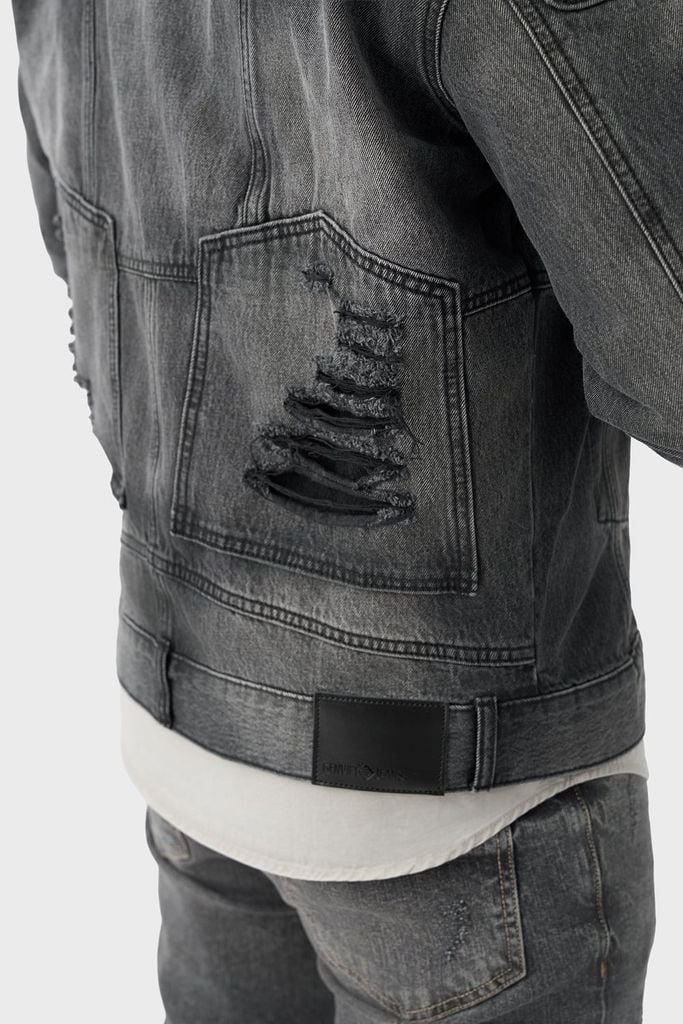 Áo Khoác Jeans Nam – Wash Loang Nam Tính