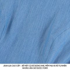 Đầm Jeans Nữ Sát Nách Dáng Xòe - Thiết Kế Váy Thắt Eo Gấu Bí