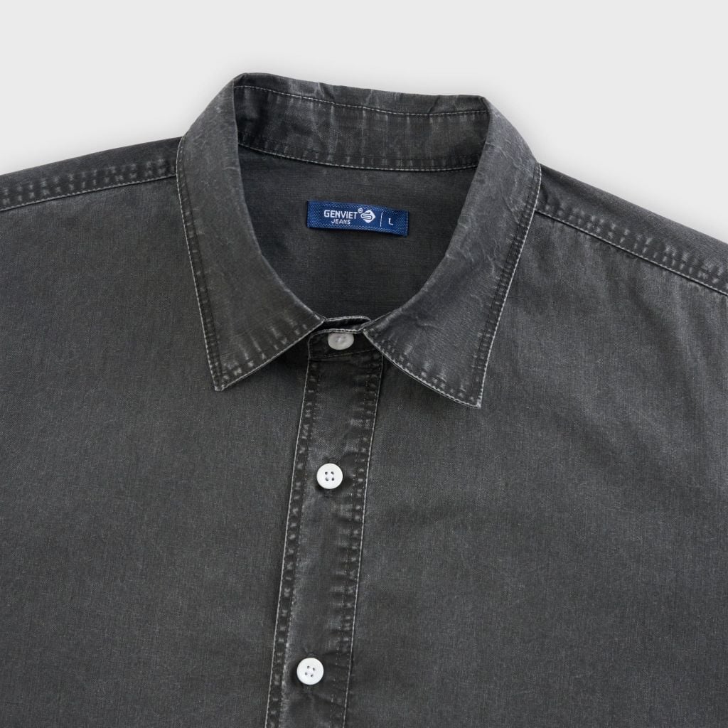 Áo Sơ Mi Nam Cộc Tay Phom Suông - Chất Liệu Thô Thoáng Mát, Trẻ Trung