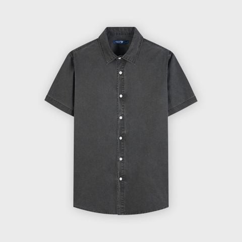 Áo Sơ Mi Nam Cộc Tay Phom Suông - Chất Liệu Thô Thoáng Mát, Trẻ Trung