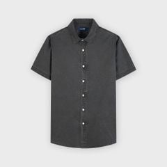 Áo Sơ Mi Nam Cộc Tay Phom Suông - Chất Liệu Thô Thoáng Mát, Trẻ Trung