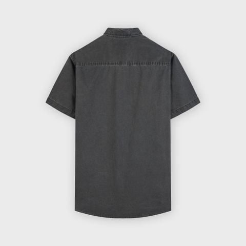 Áo Sơ Mi Nam Cộc Tay Phom Suông - Chất Liệu Thô Thoáng Mát, Trẻ Trung