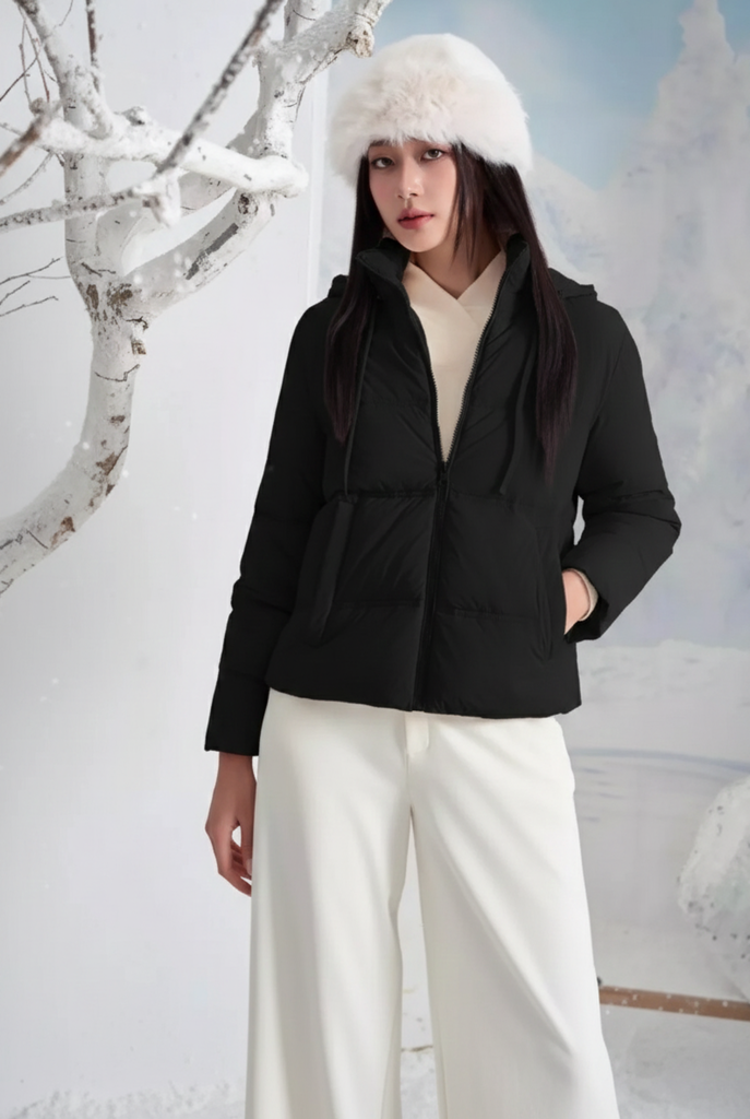 Áo Phao Nữ Chần Bông 3 Lớp - Giữ Ấm Tối Ưu