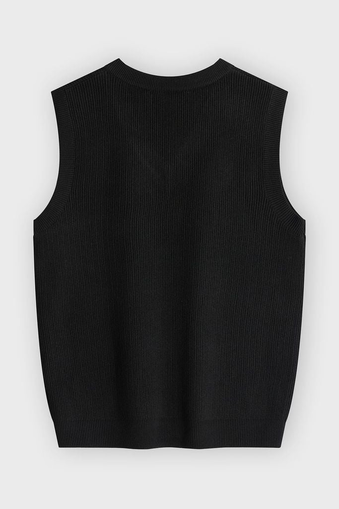 Áo Len Sát Nách Nam Cổ V Premium Fine-Knit - Chuẩn Form Lịch Lãm