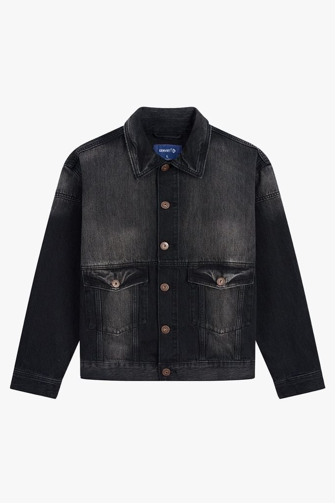 Áo Khoác Jean Bò Nam Form Suông
