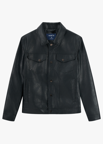 Áo Da Nam Cap Cấp - Khoác Da 2 Lớp