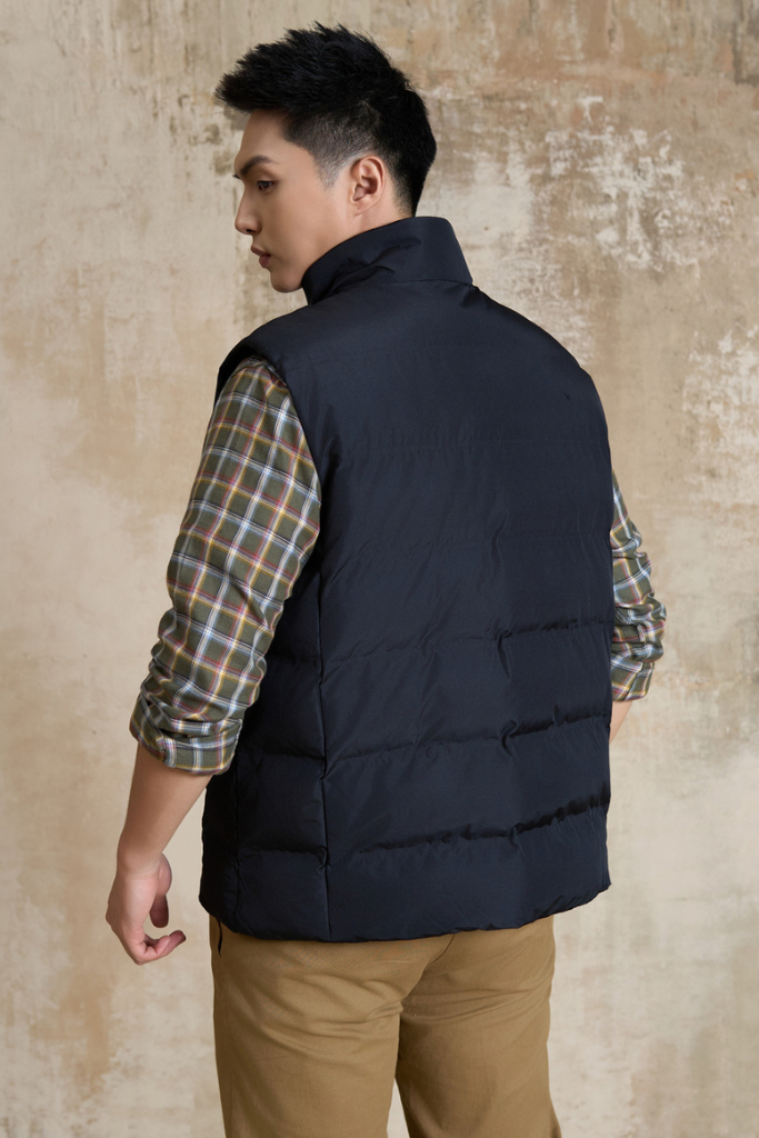 Áo Phao Gile 3 Lớp Chần Bông - Cổ Cao Cản Gió, Giữ Ấm Tốt