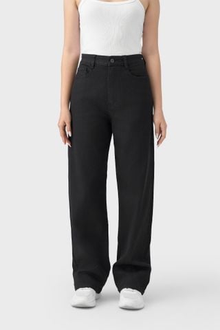 Quần Jeans Nữ Dài Ống Suông Vừa