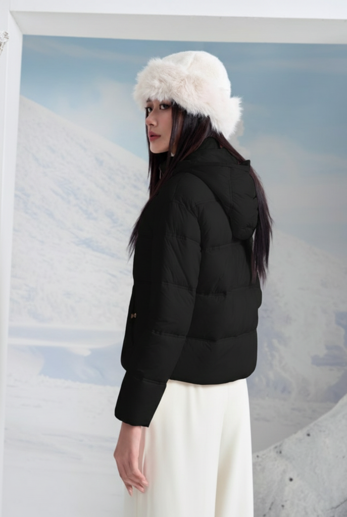 Áo Phao Nữ Chần Bông 3 Lớp - Giữ Ấm Tối Ưu