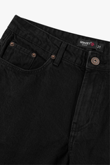 Quần Jeans Nam Màu Đen Dáng Col Đứng