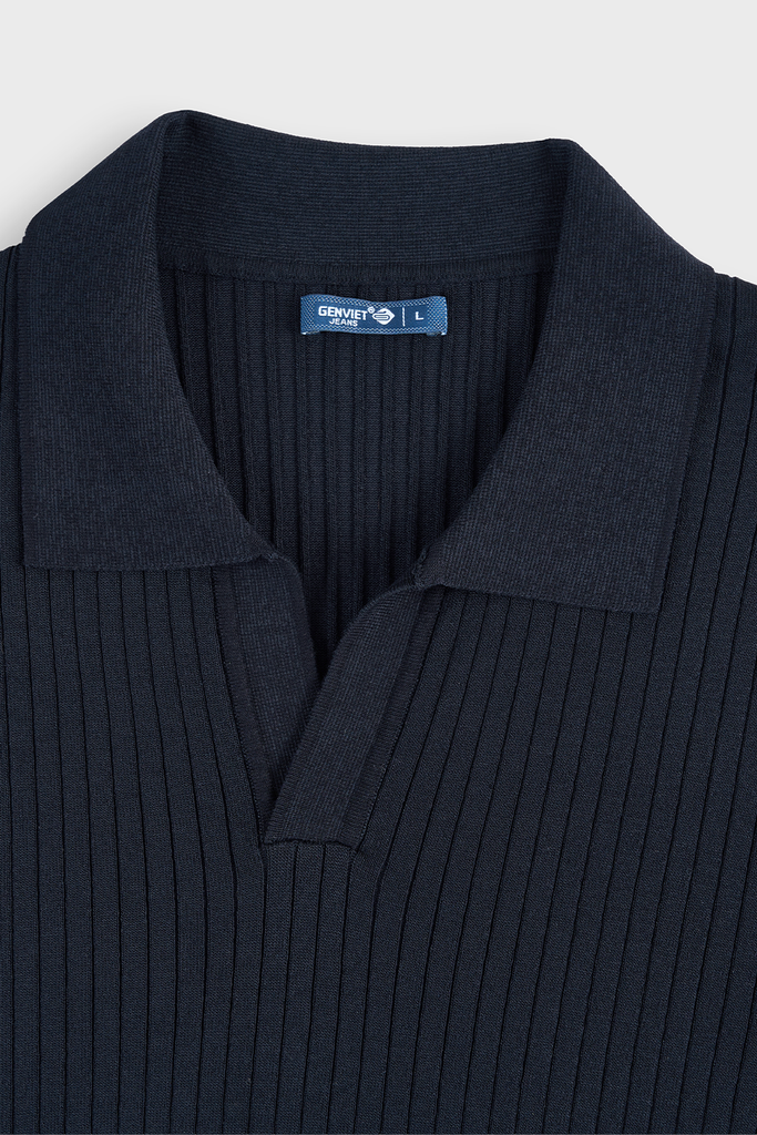 Áo Len Nam Cộc Tay Polo Knit - Slim-fit Trẻ Trung Lịch Lãm