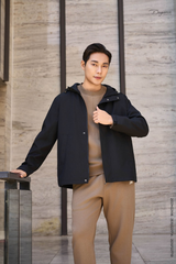 Áo Khoác Gió Nam 2 Lớp Có Mũ - Chất Liệu Cao Cấp Cản Gió, Chống Nước