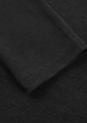 Áo Thun Nữ Dài Tay - Cổ Lệch Nhún Sườn Dáng Ôm