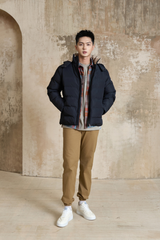 Áo Phao 3 Lớp Chần Bông Có Mũ Tháo Rời - Tay Bo Chun, Ấm Áp